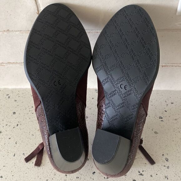 Vionic Women's Anne Java Ankle Boots Suede Leather Snake Print Women’s Size 5 - Picture 9 of 11